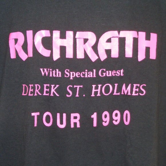 GARY RICHRATH Tshirt, M/L, 1990, REO Speedwagon - Picture 2 of 9